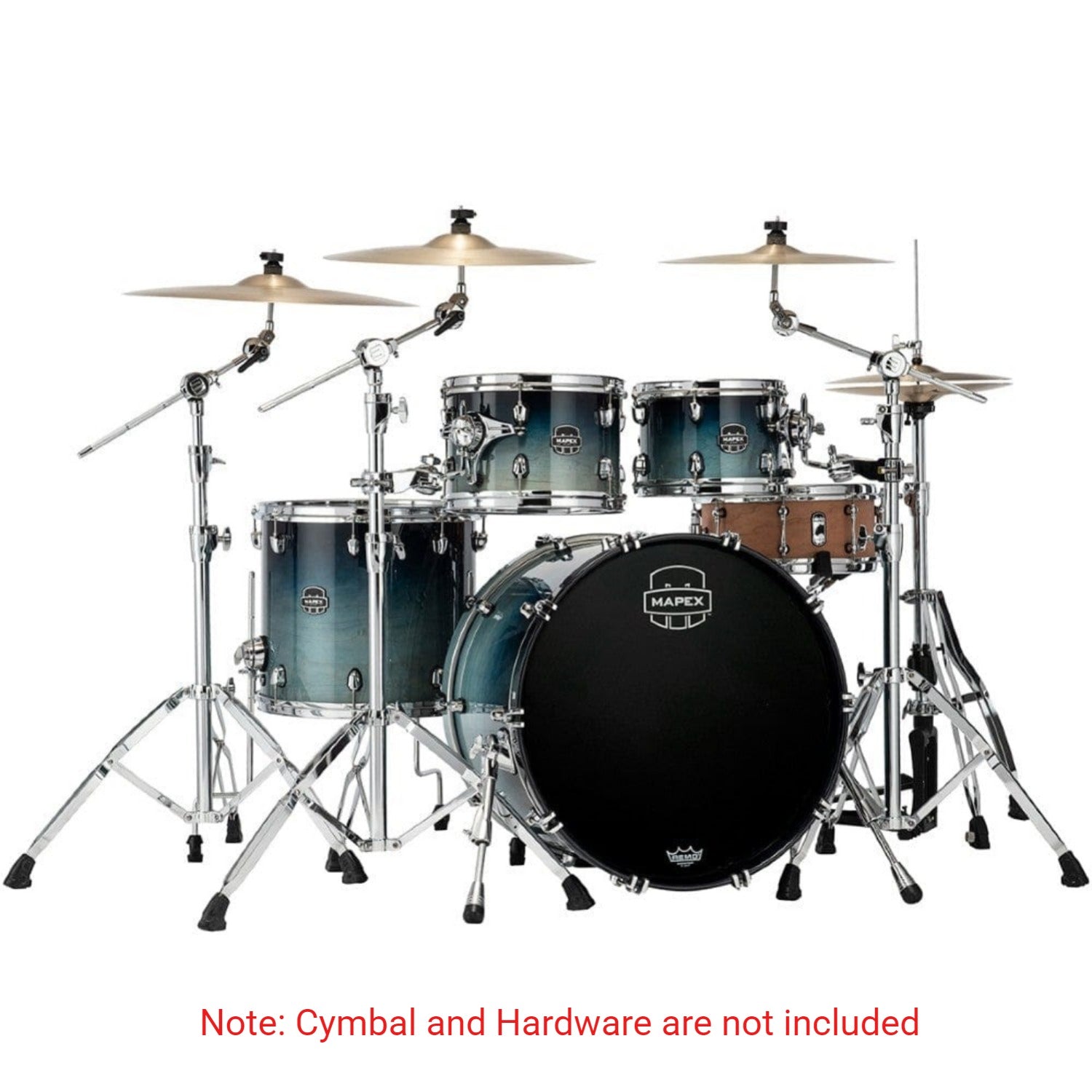 Mapex Acoustic Drum Kits Mapex SR529X Saturn 4 Piece Hybrid Shell Pack Acoustic Drum Set