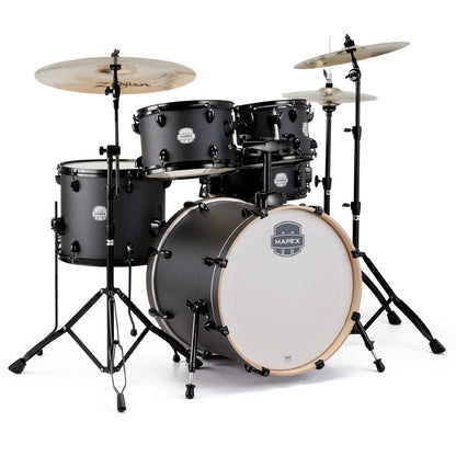 mapex acoustic drum kits mapex st5045f storm 5-piece fusion drum set with hardware   