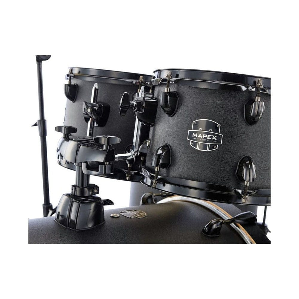 mapex acoustic drum kits mapex st5295f storm rock 5-piece acoustic drum kit with hardware    #color_deep-black---iz
