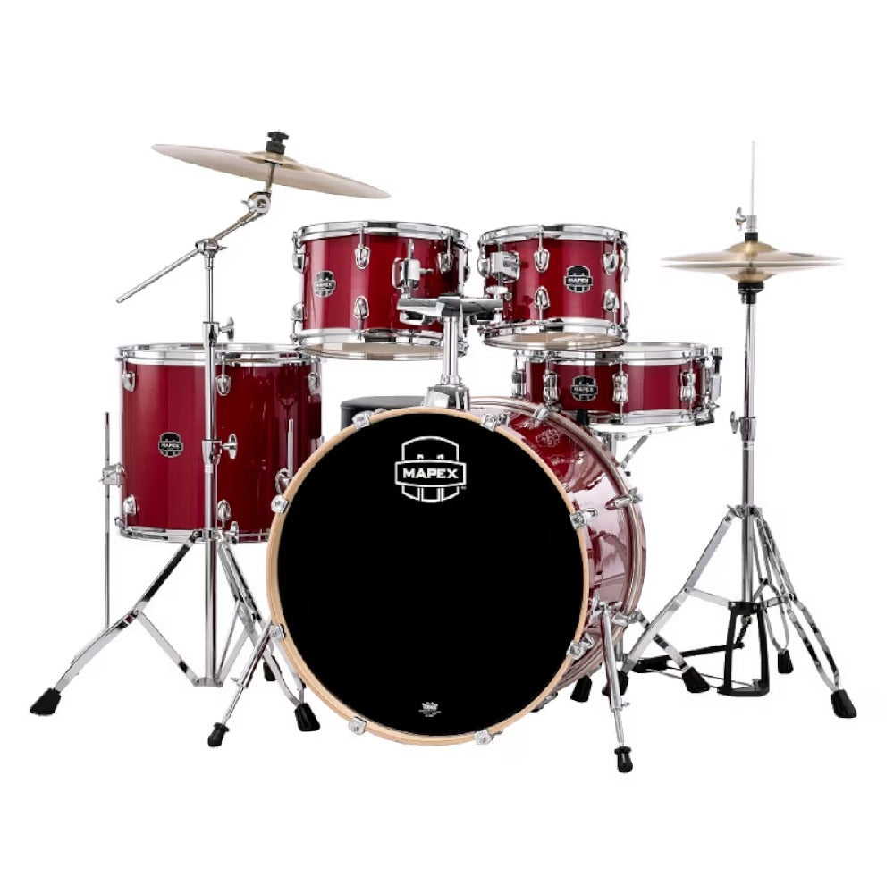 Mapex Acoustic Drum Kits Mapex Venus 5 Piece Acoustic Drum Set with Hardware & Throne