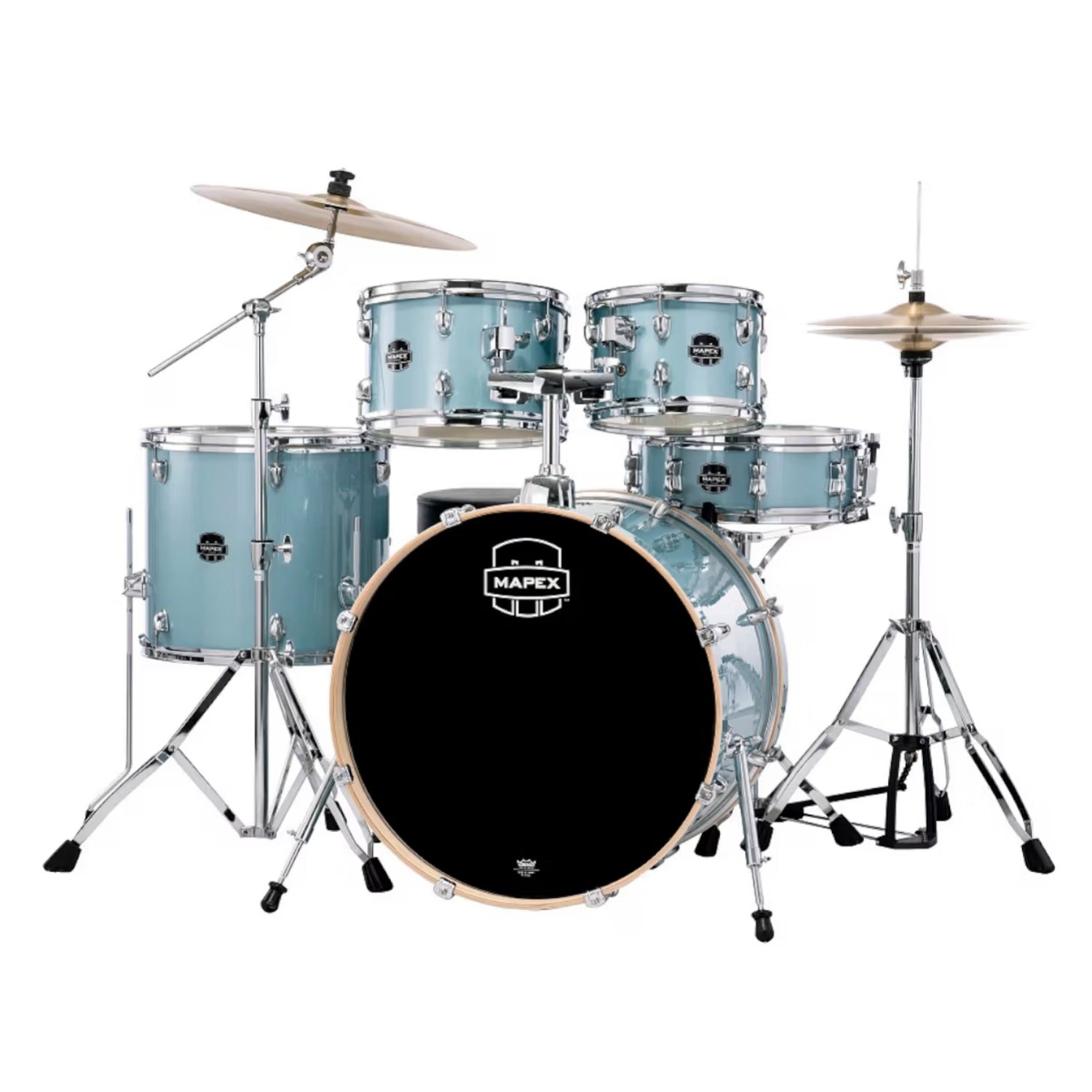 Mapex Acoustic Drum Kits Mapex Venus 5Pcs Hybrid Acoustic Drum Kit with Hardware Cymbals & Throne