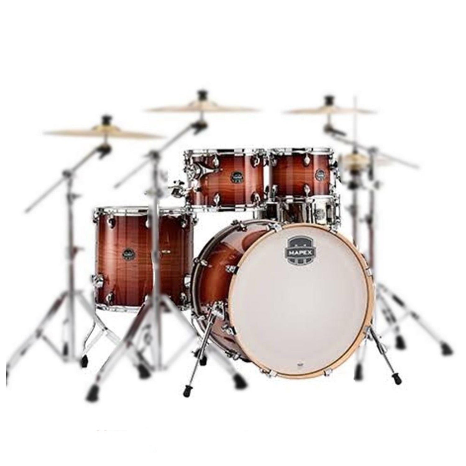Mapex Acoustic Drum Kits Red Burst / Chrome Mapex Armory AR529S 5-Piece Shell Acoustic Drumkit