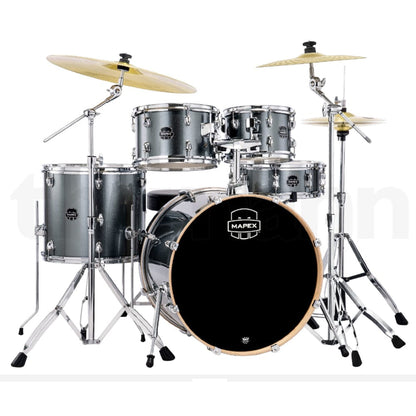 Mapex Acoustic Drum Kits Steel Blue Metallic Mapex Venus Series 5 Piece Acoustic Drum kit