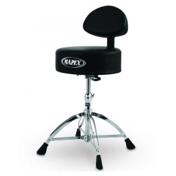 mapex drum thrones mapex t770 round seat back rest drum throne