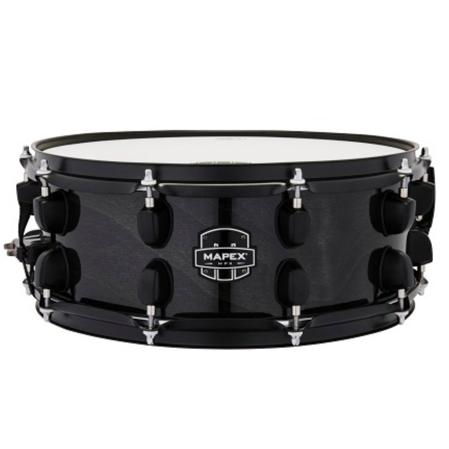 Mapex Snare Drums Transparent Midnight Black Mapex MPNMP4550 MPX 14" x 5.5"Hybrid Snare Drum
