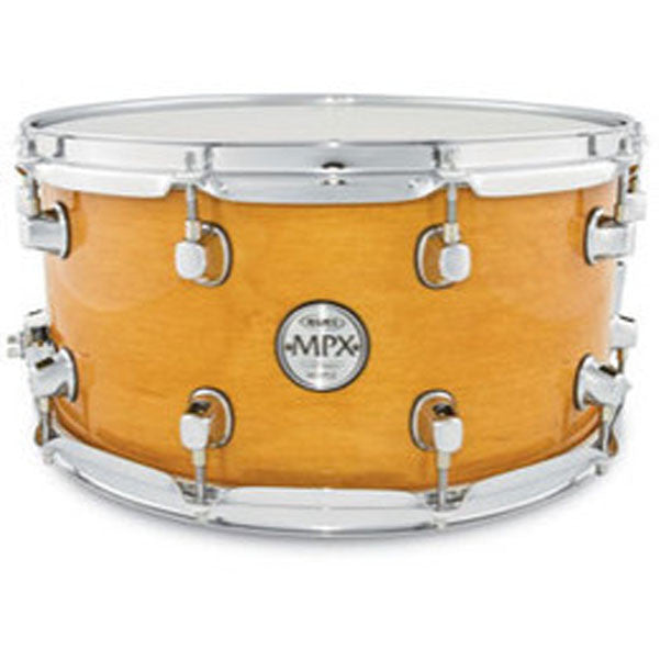 mapex snares mapex mpml4700cnl 14x7 maple snare drum with chrome fitting gloss nat