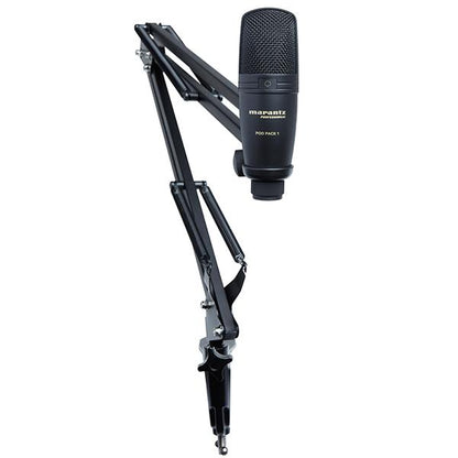 marantz usb microphones marantz professional pod pack 1 usb microphone with broadcast stand and cable