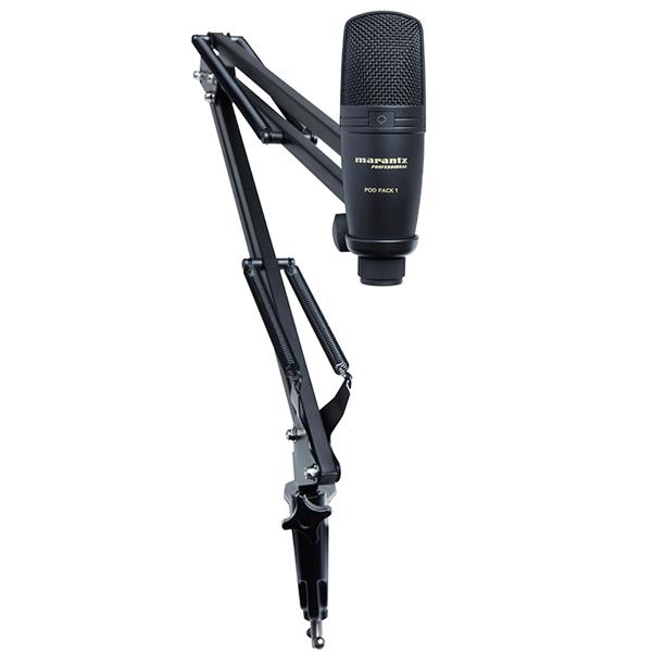 marantz usb microphones marantz professional pod pack 1 usb microphone with broadcast stand and cable