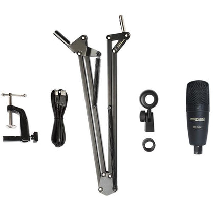 marantz usb microphones marantz professional pod pack 1 usb microphone with broadcast stand and cable