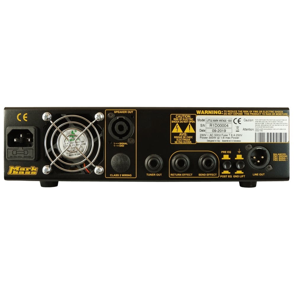 Markbass Bass Amplifier Heads Mark Bass Little Mark Vintage 1000 Gold Series Amplifier Head