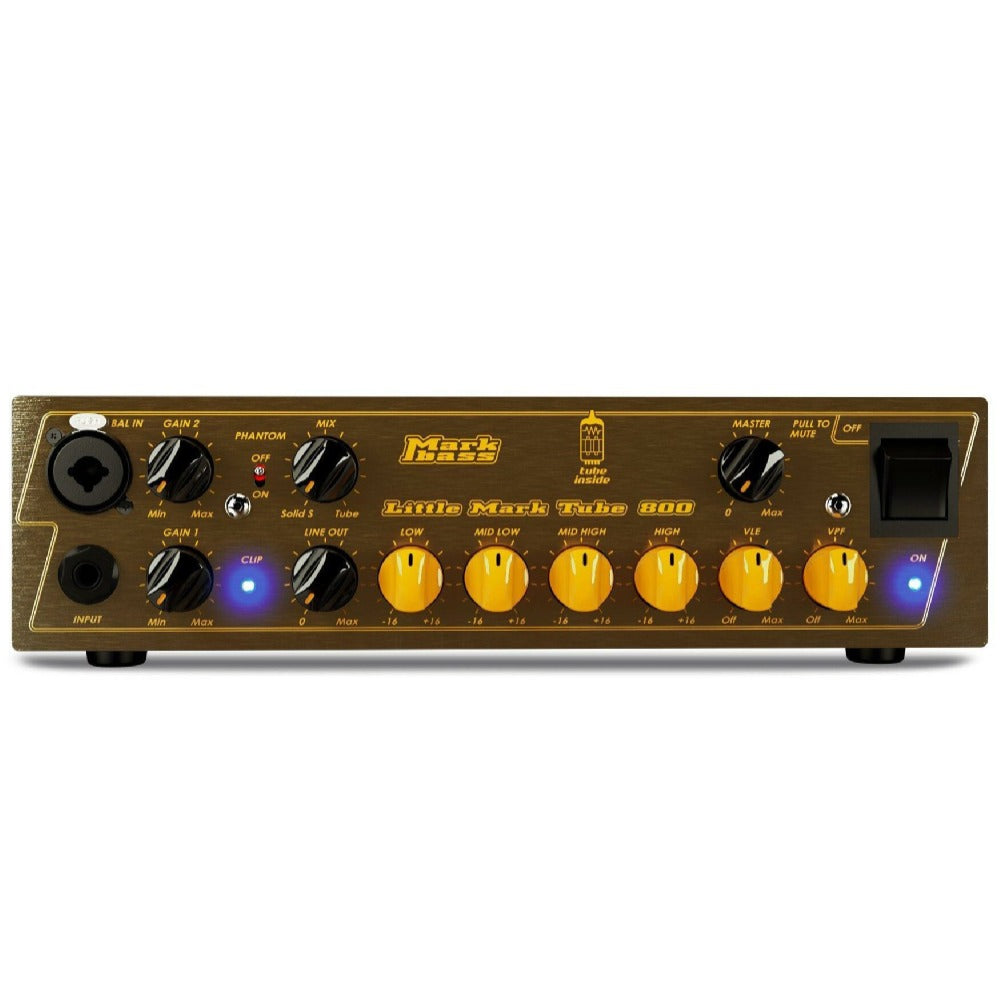 Markbass Bass Amplifier Heads Mark Bass MBH110023 Little Mark Tube 800 Bass Amplifier Heads