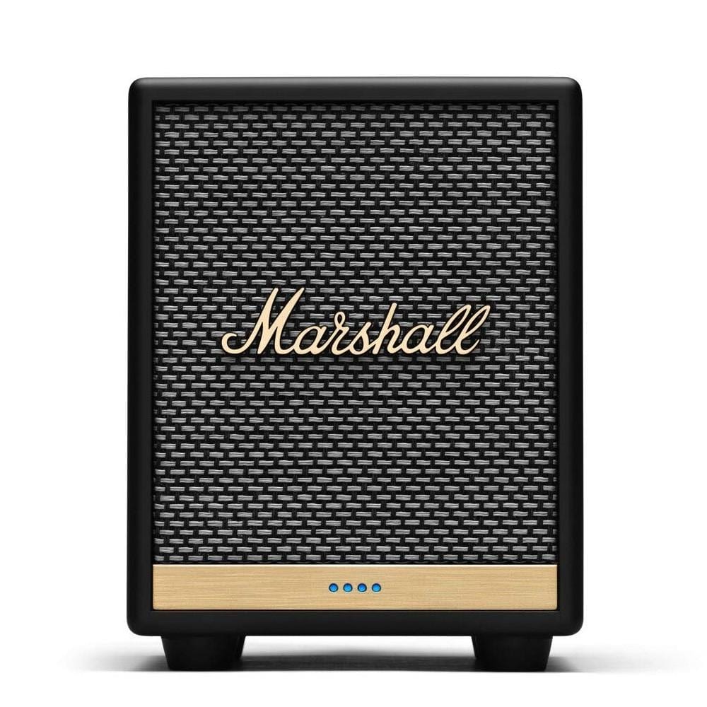marshall bluetooth speakers black marshall uxbridge home voice speaker with alexa   