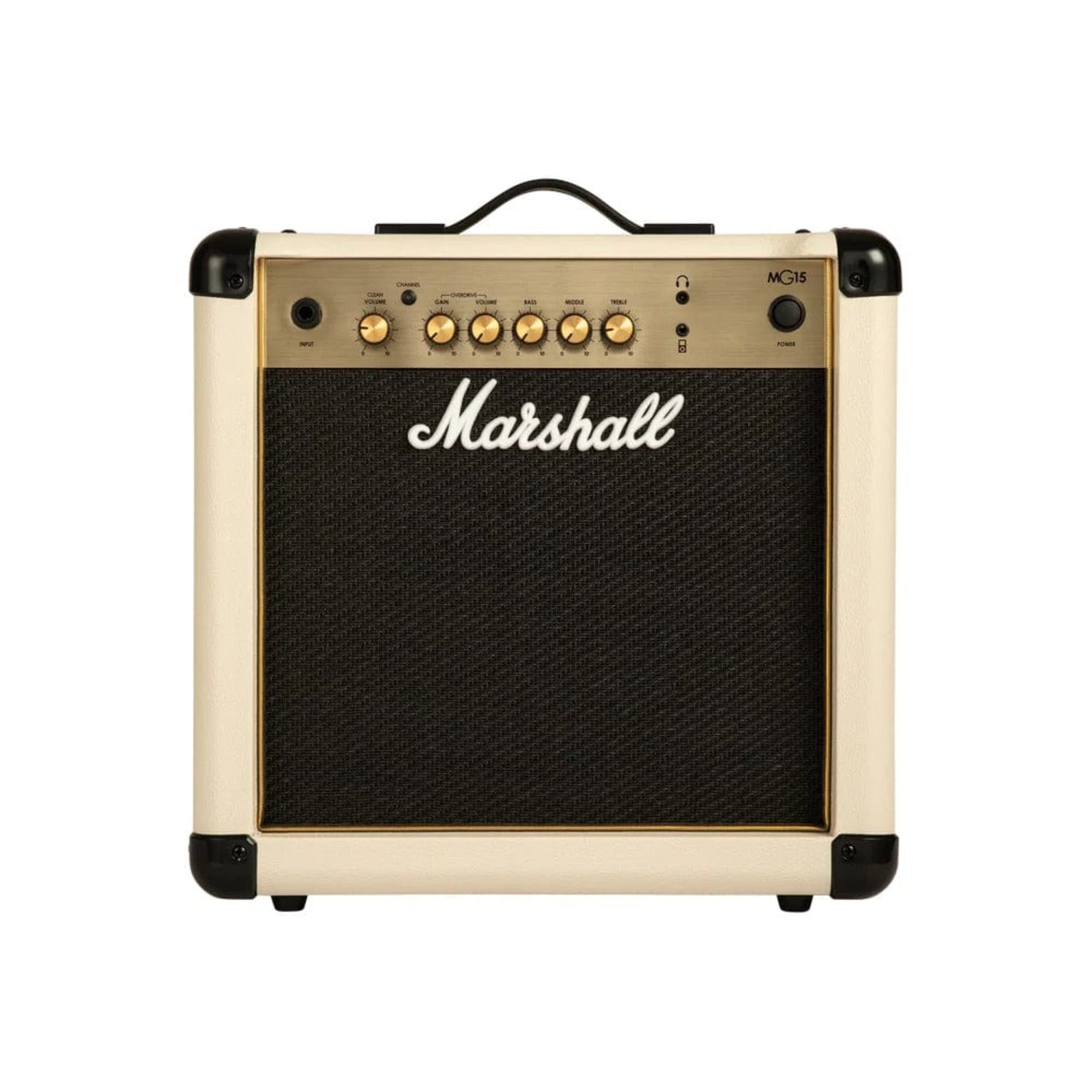 marshall guitar combo amplifiers cream marshall mg-15g gold series 15-watts combo guitar amplifier      #color_cream