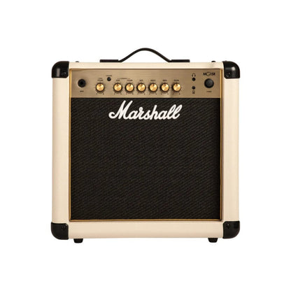 marshall guitar combo amplifiers cream marshall mg-15gr gold series 15-watts combo guitar amplifier with reverb 