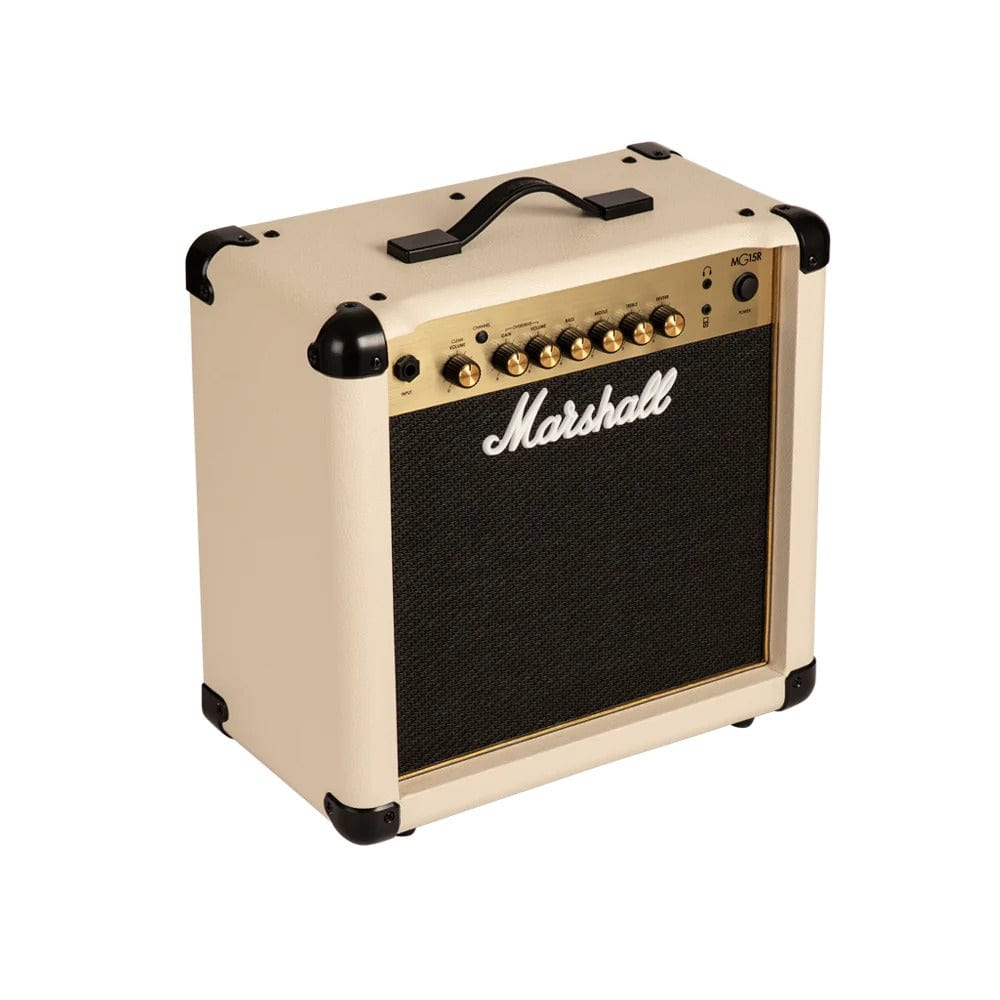 Marshall Guitar Combo Amplifiers Marshall MG-15GFX Gold Series 15-Watts Combo Guitar Amplifier with Effects #color_cream