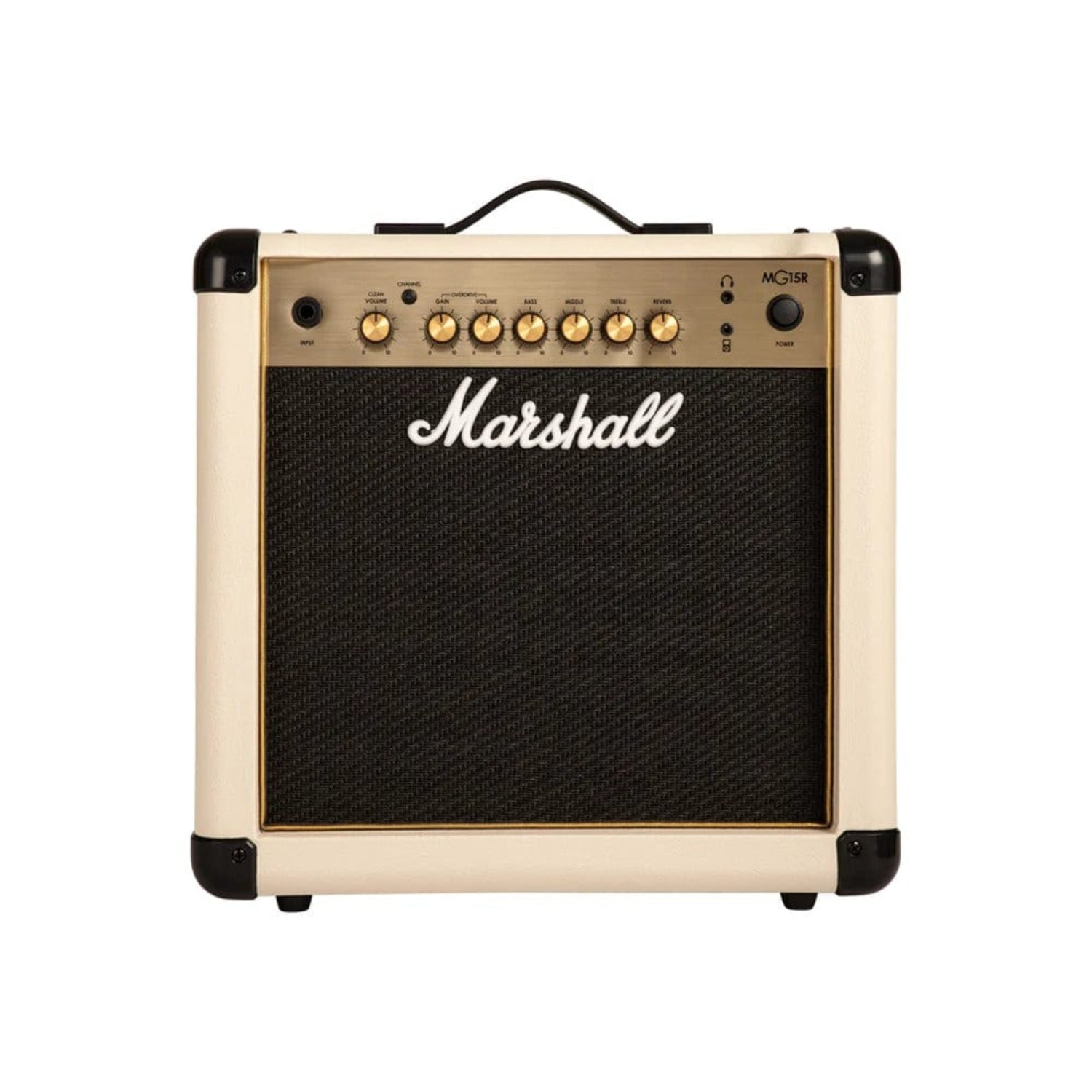 Marshall Guitar Combo Amplifiers Marshall MG-15GFX Gold Series 15-Watts Combo Guitar Amplifier with Effects #color_cream