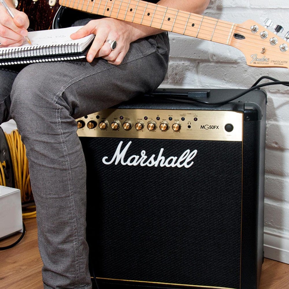 marshall guitar combo amplifiers marshall mg50fx gold series combo guitar amplifier