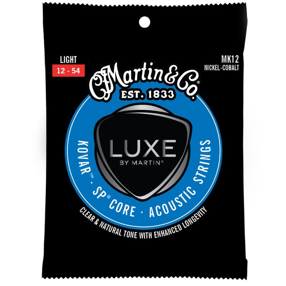 martin acoustic guitar strings light - 12-54 martin luxe kovar acoustic guitar strings    #gauage_light---12-54