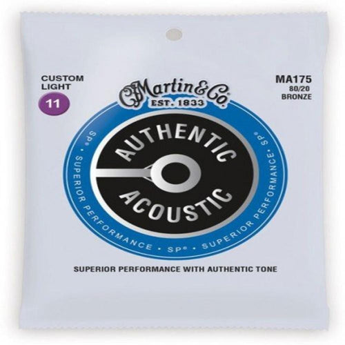 Buy Martin MA175 Original 80/20 Bronze Acoustic Guitar Strings Custom