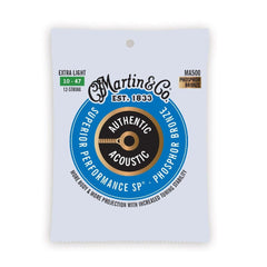 Martin Acoustic Guitar Strings Martin MA500 SP Phosphor Bronze Authentic Acoustic Guitar Strings - Extra Light 10-47