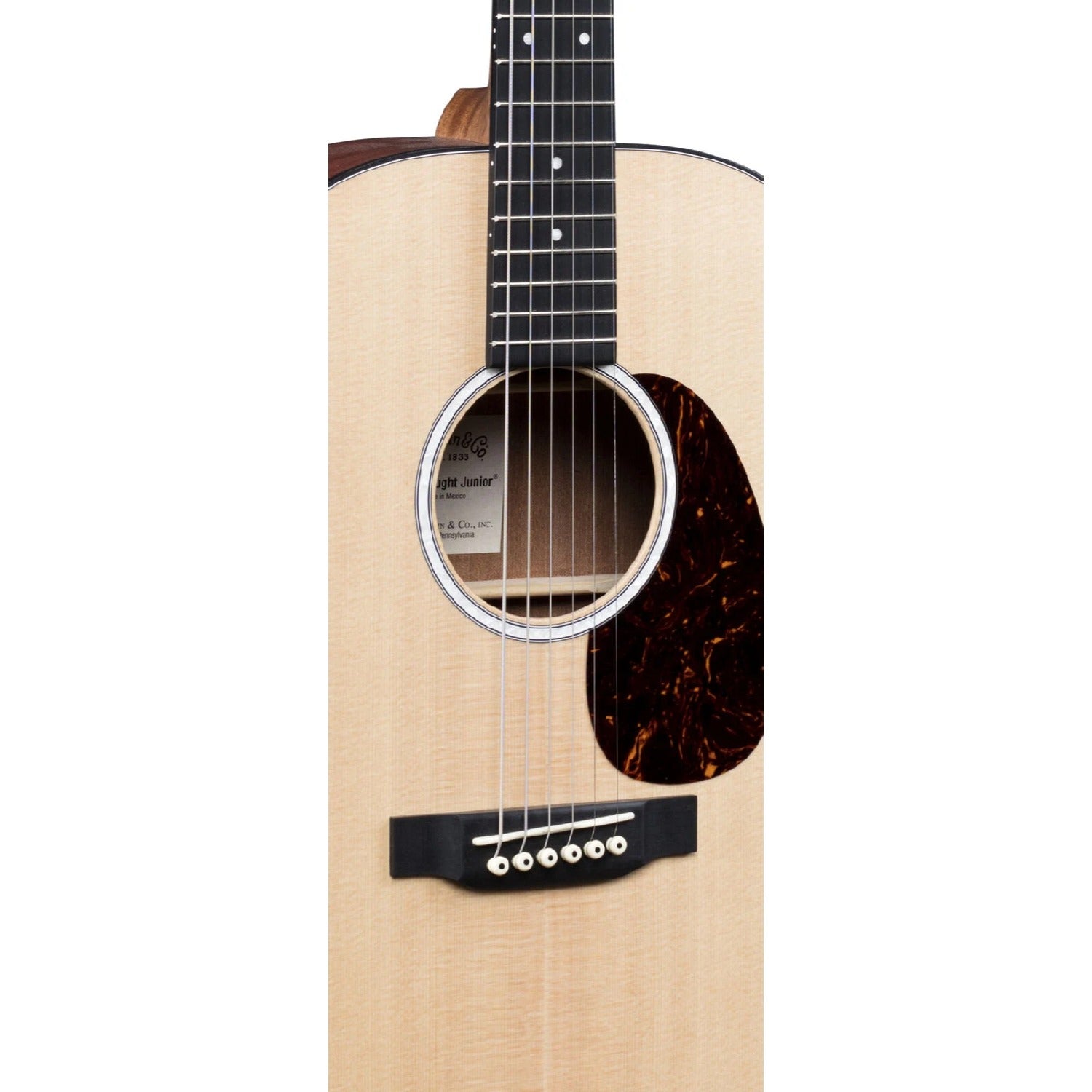 Martin Acoustic Guitars Natural Martin DJr-10 Junior 6 String Acoustic Guitar 