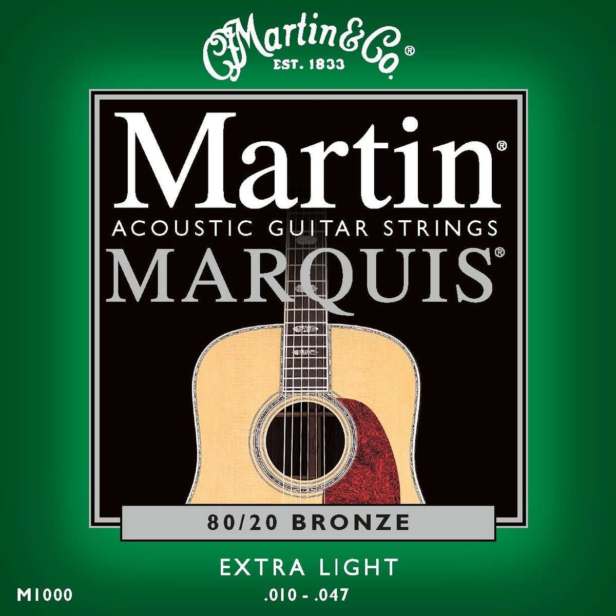 martin guitars acoustic guitar strings martin 41m1000 acoustic guitar strings - marquis 80/20 bronze