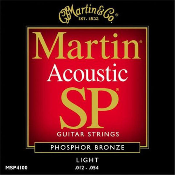Martin Guitars Acoustic Guitar Strings Martin MSP4100 Phosphor Bronze Light Acoustic Strings