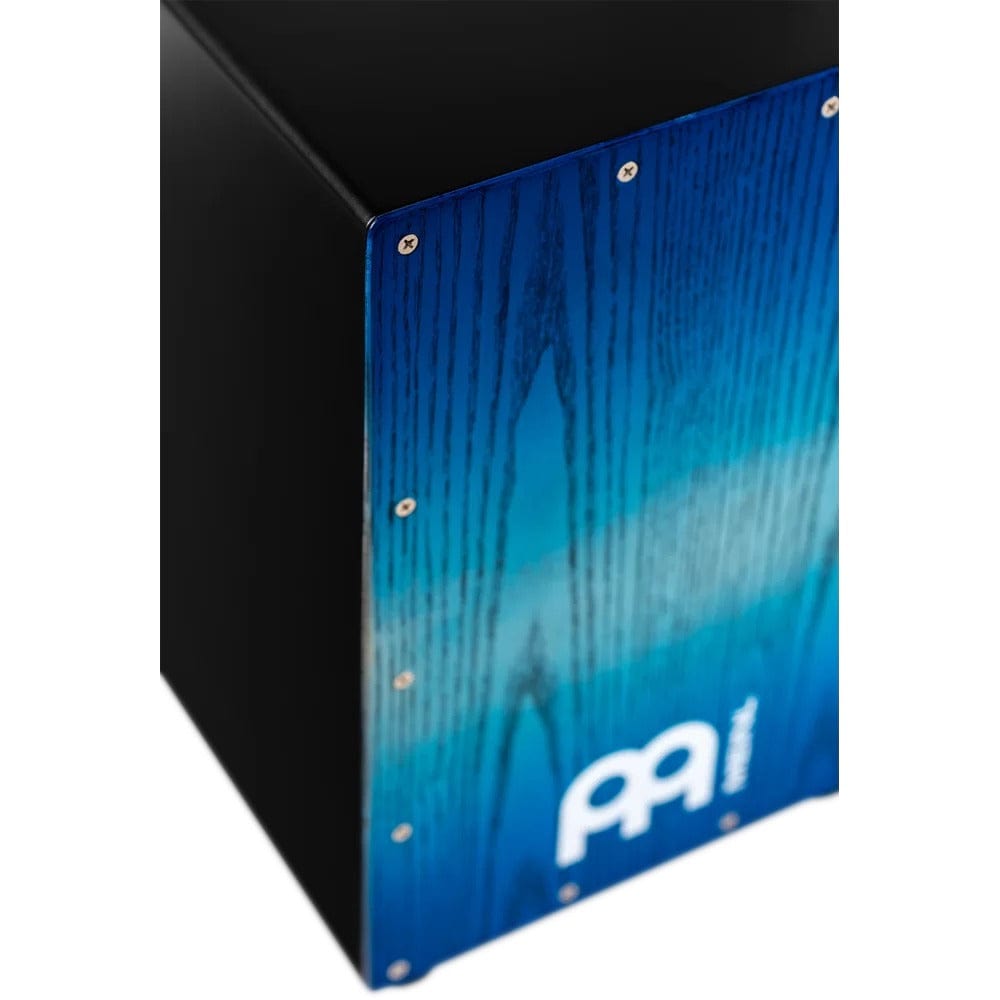 meinl cajons meinl mcaj100bk snare cajon    #color_pacific-blue-fade