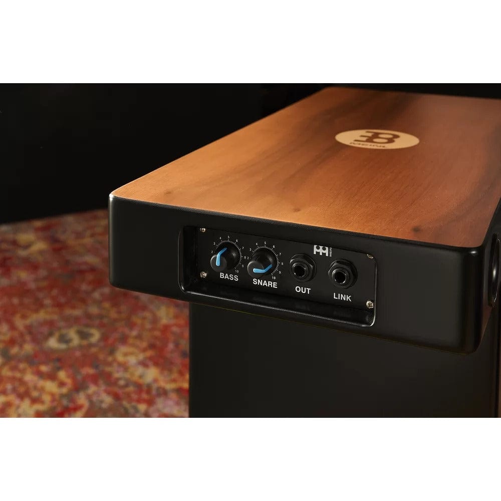 meinl cajons meinl ptopcaj2wn slaptop series turbo cajon with pick-up - walnut
