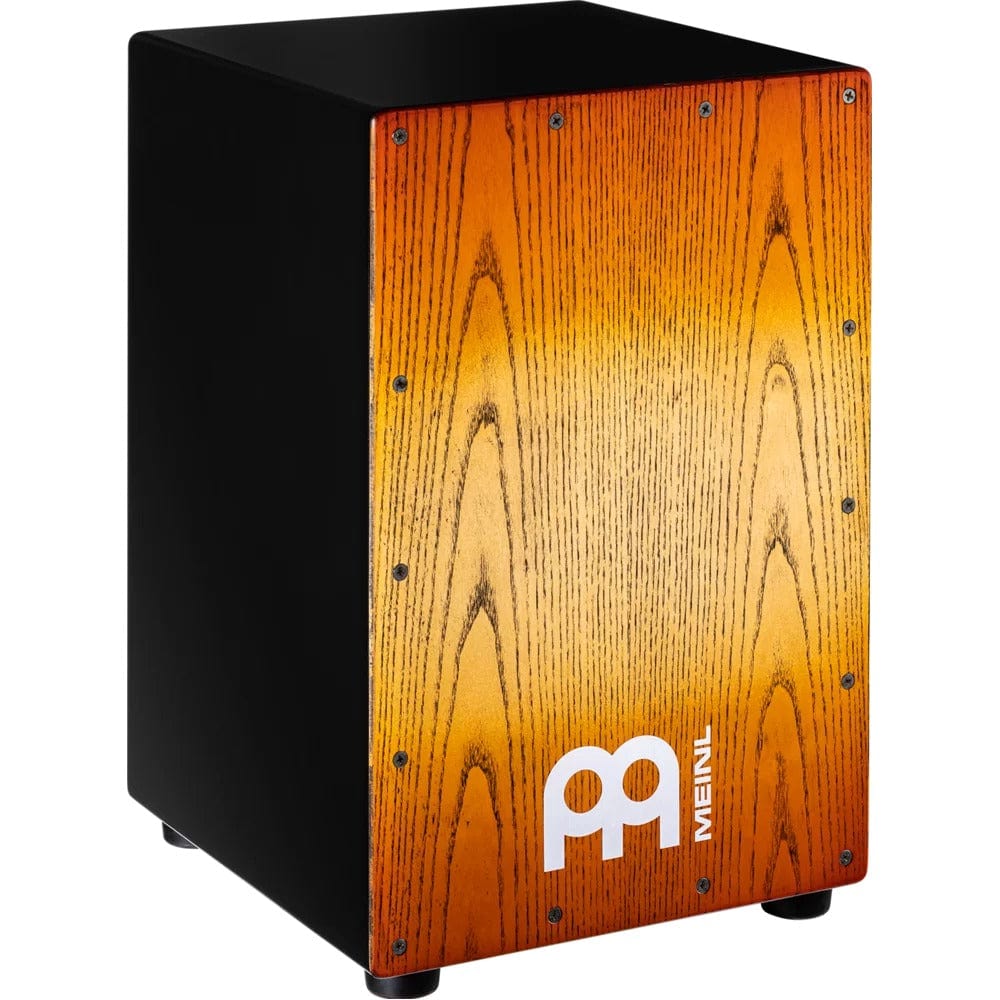 meinl cajons sanoran amber fade meinl mcaj100bk snare cajon    