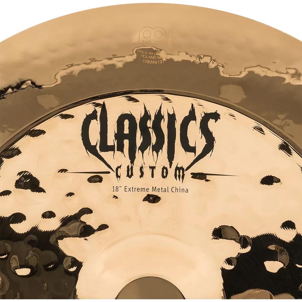 meinl china cymbals meinl cc18emchb classics custom 18inch extreme metal china brilliant cymbal