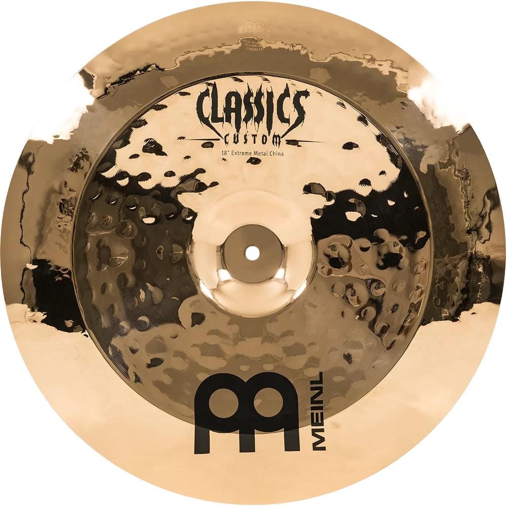 meinl china cymbals meinl cc18emchb classics custom 18inch extreme metal china brilliant cymbal