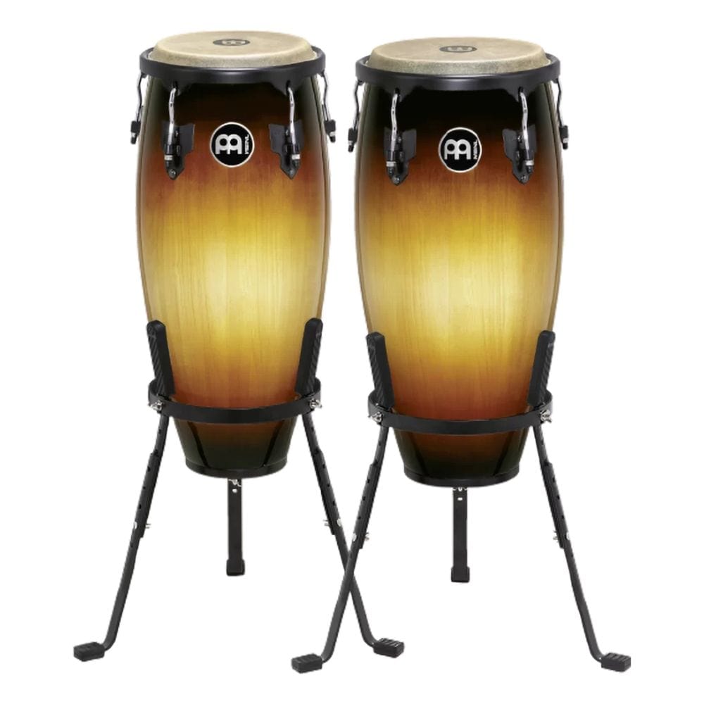 Meinl Congas Vintage Sunburst Meinl Percussion HC555 Headliner Series 10" & 11" Conga Set with Stand