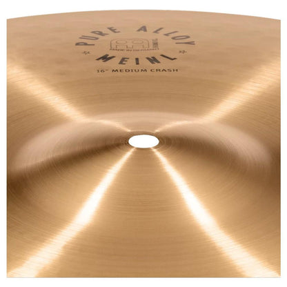 meinl crash cymbals meinl pa16mc pure alloy 16" (41cm) crash traditional cymbals