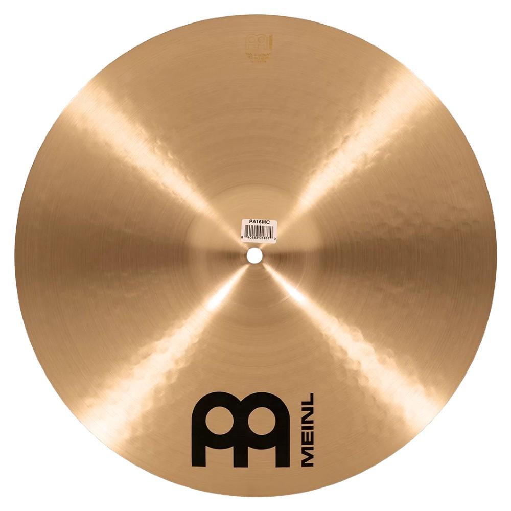 meinl crash cymbals meinl pa16mc pure alloy 16" (41cm) crash traditional cymbals