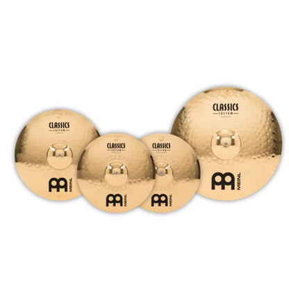 Meinl Cymbal Packs Meinl CC-CS1 Classics Custom Brilliant 14"HiHat 18"Crash 20" Ride Cymbals Set