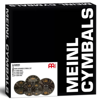Meinl Cymbal Packs Meinl CCD-CS1 Classics Custom Dark 14"HH 16"Cr 18"Ch 20"Rd Cymbals Set