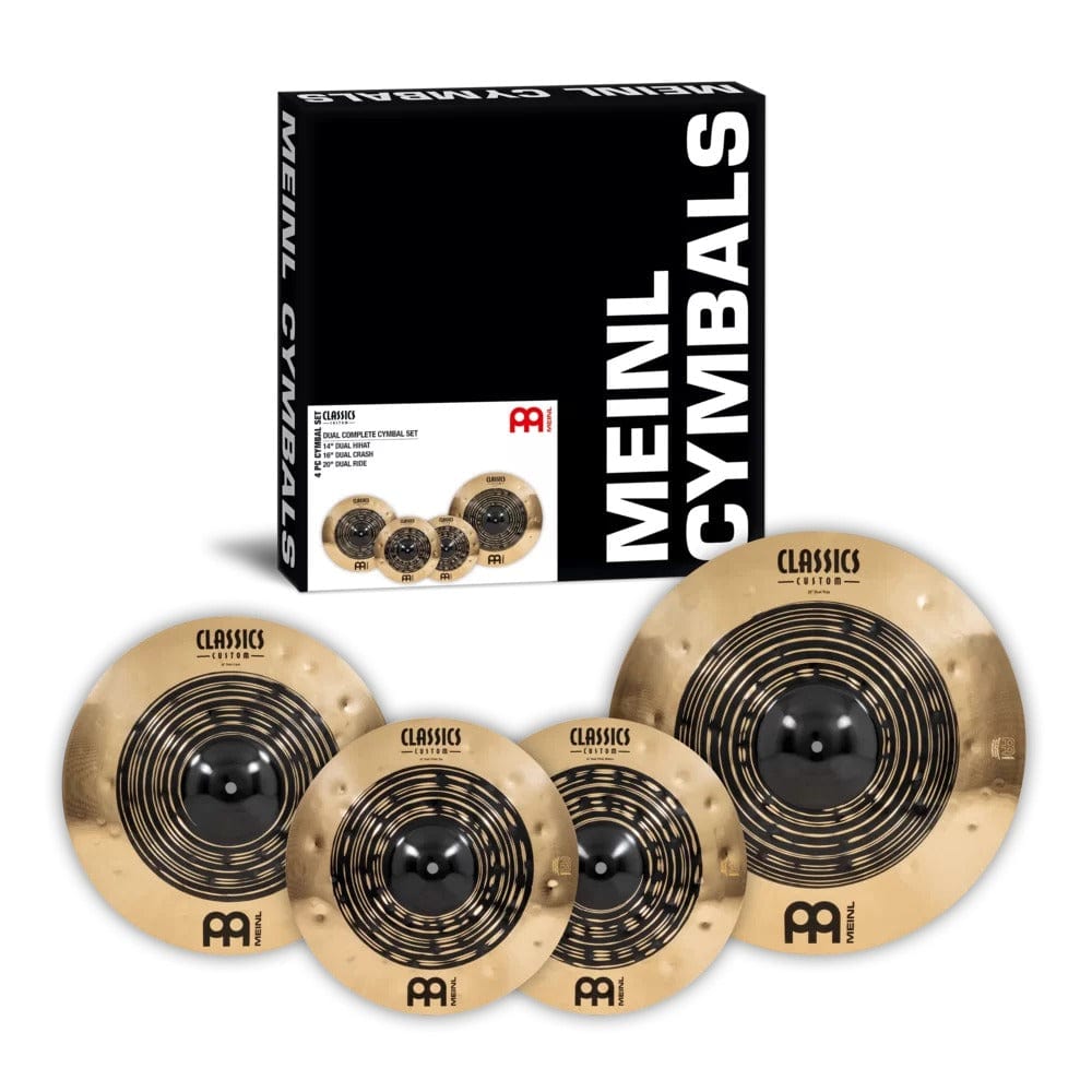 meinl cymbal packs meinl ccdu141620 classics custom dual 4piece cymbals pack