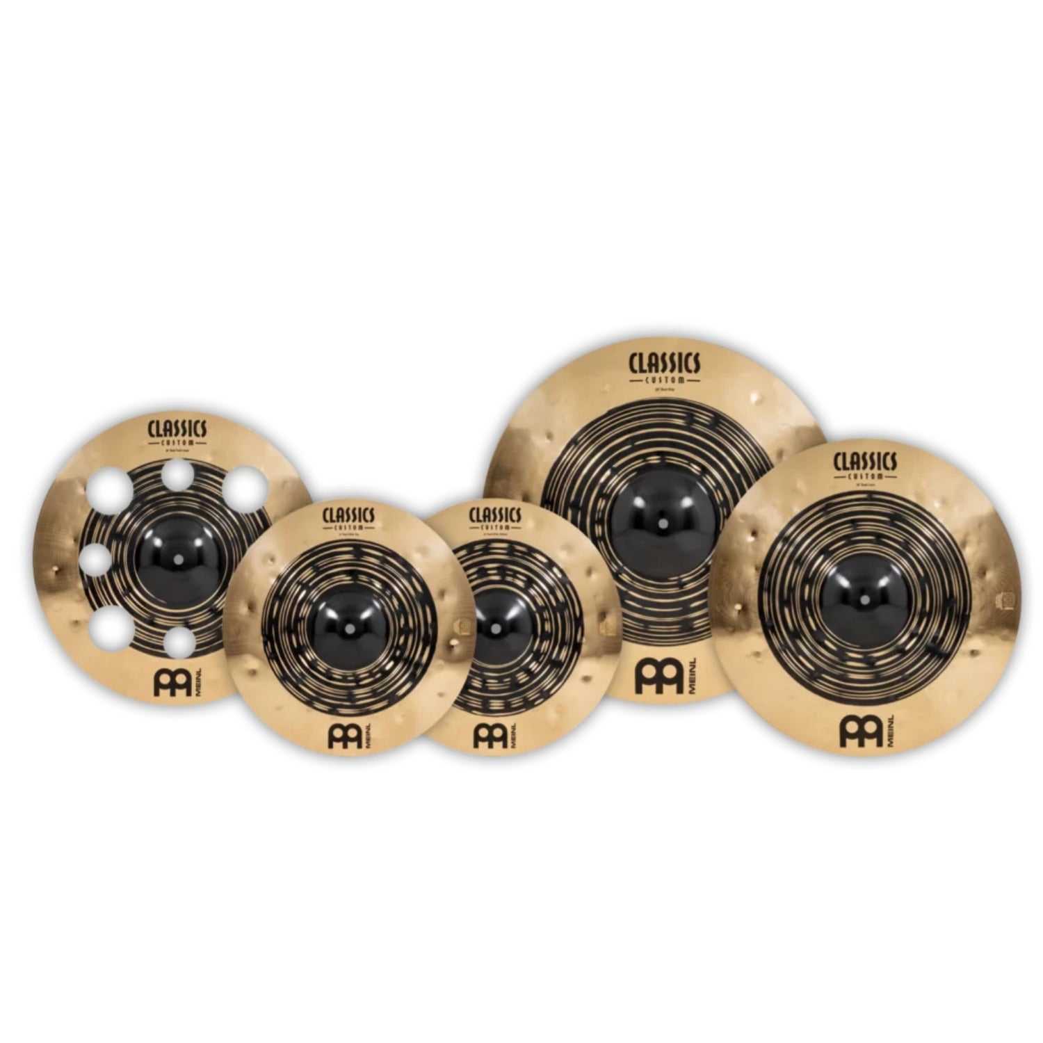 Meinl Cymbal Packs Meinl CCDU4680 Classics Customs Dual 14"HH 16"TC 18"Cr 20"Rd Cymbals Set