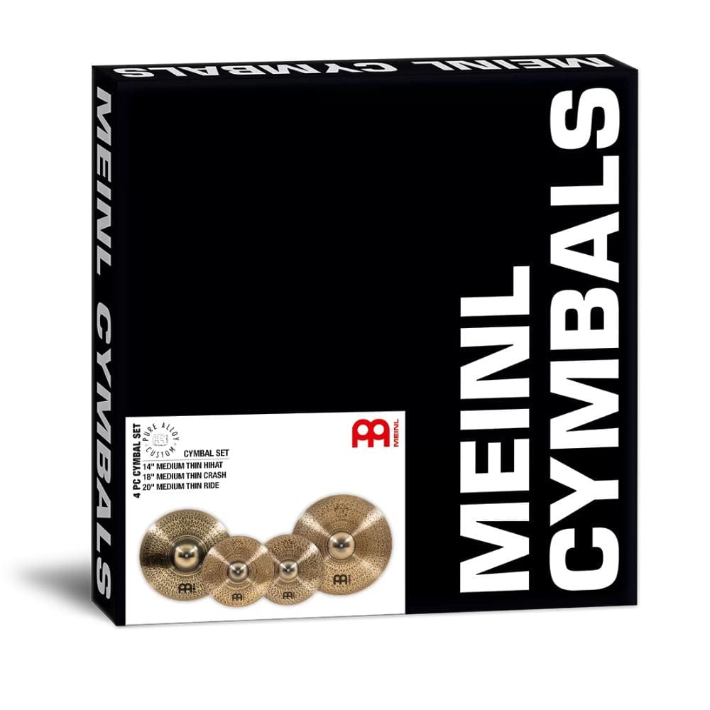 meinl cymbal packs meinl cymbals pac141820 pure alloy custom cymbal pack