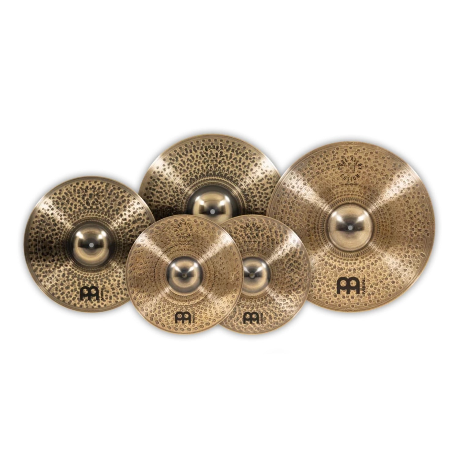 Meinl Cymbal Packs Meinl PAC14161820 Pure Alloy Custom 14"HH 16"Cr 18"Cr 20"R Cymbals Set