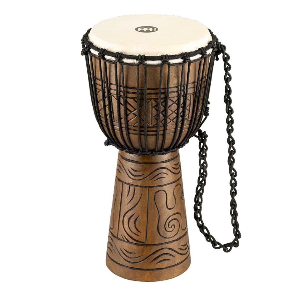 meinl djembes brown meinl percussion headliner series 10 inch rope tuned wood artifact djembe   