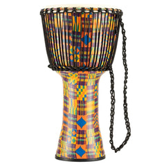 Meinl Djembes Kenyan Quilt Meinl Percussion Travel Series 12 Rope Tuned Goat Skin Head Synthetic Djembe