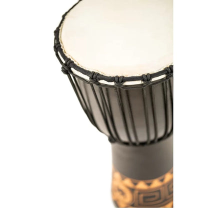 meinl djembes meinl hdj1-m 10" headliner series congo series rope tuned djembe - dark brown