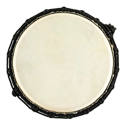 meinl djembes meinl hdj1-m 10" headliner series congo series rope tuned djembe - dark brown