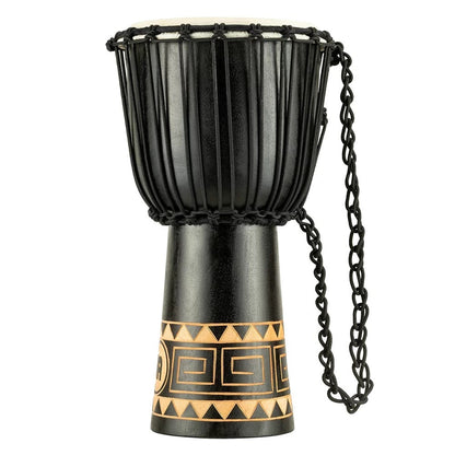 meinl djembes meinl hdj1-m 10" headliner series congo series rope tuned djembe - dark brown