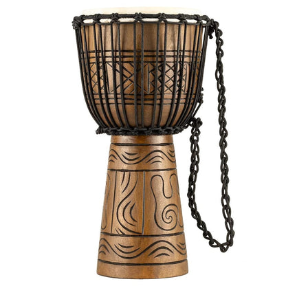 meinl djembes meinl hdj17-m 10" headliner series artifact series rope tuned djembe