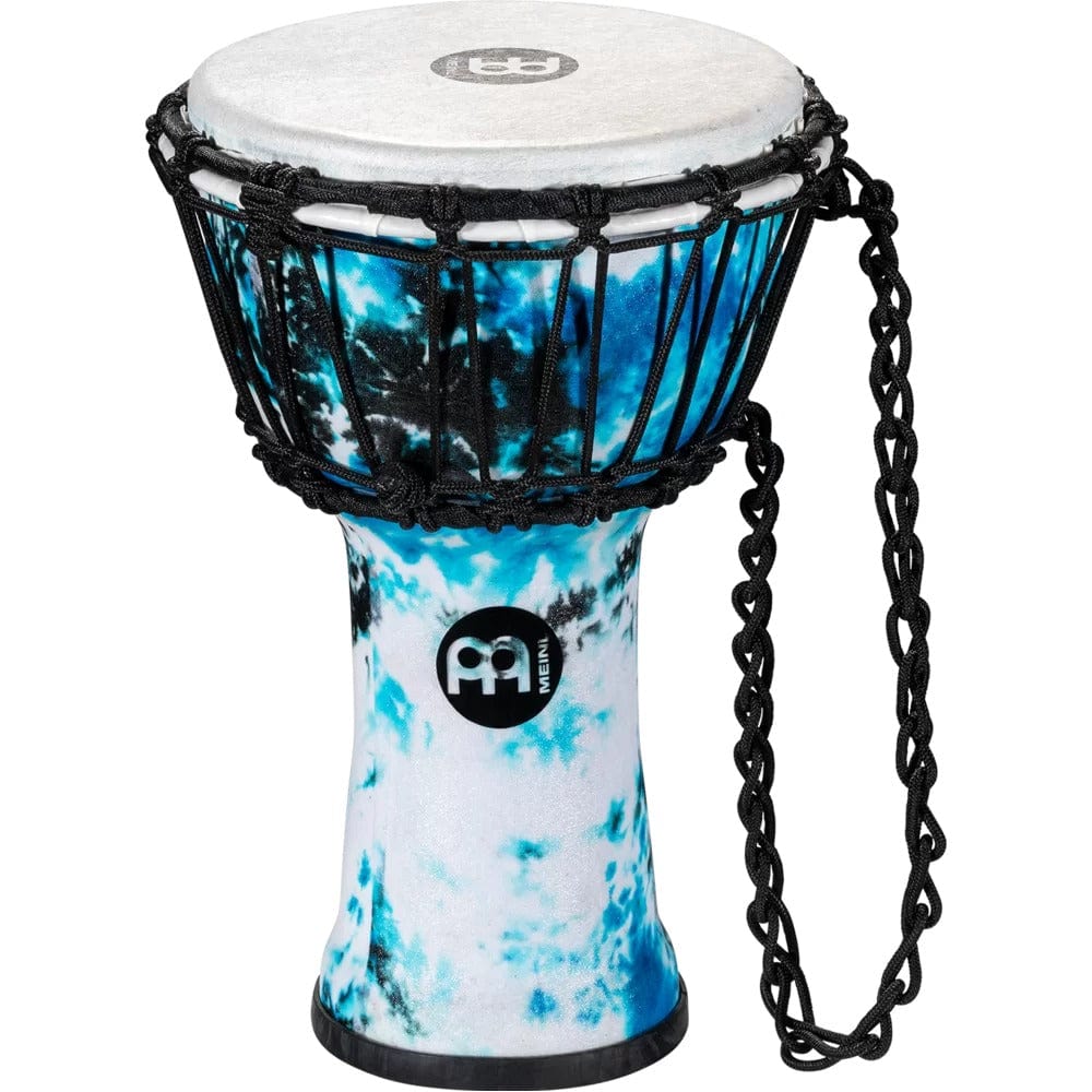 meinl djembes meinl jrd-gb 7" jr. series synthetic djembe - galactic blue tie dye