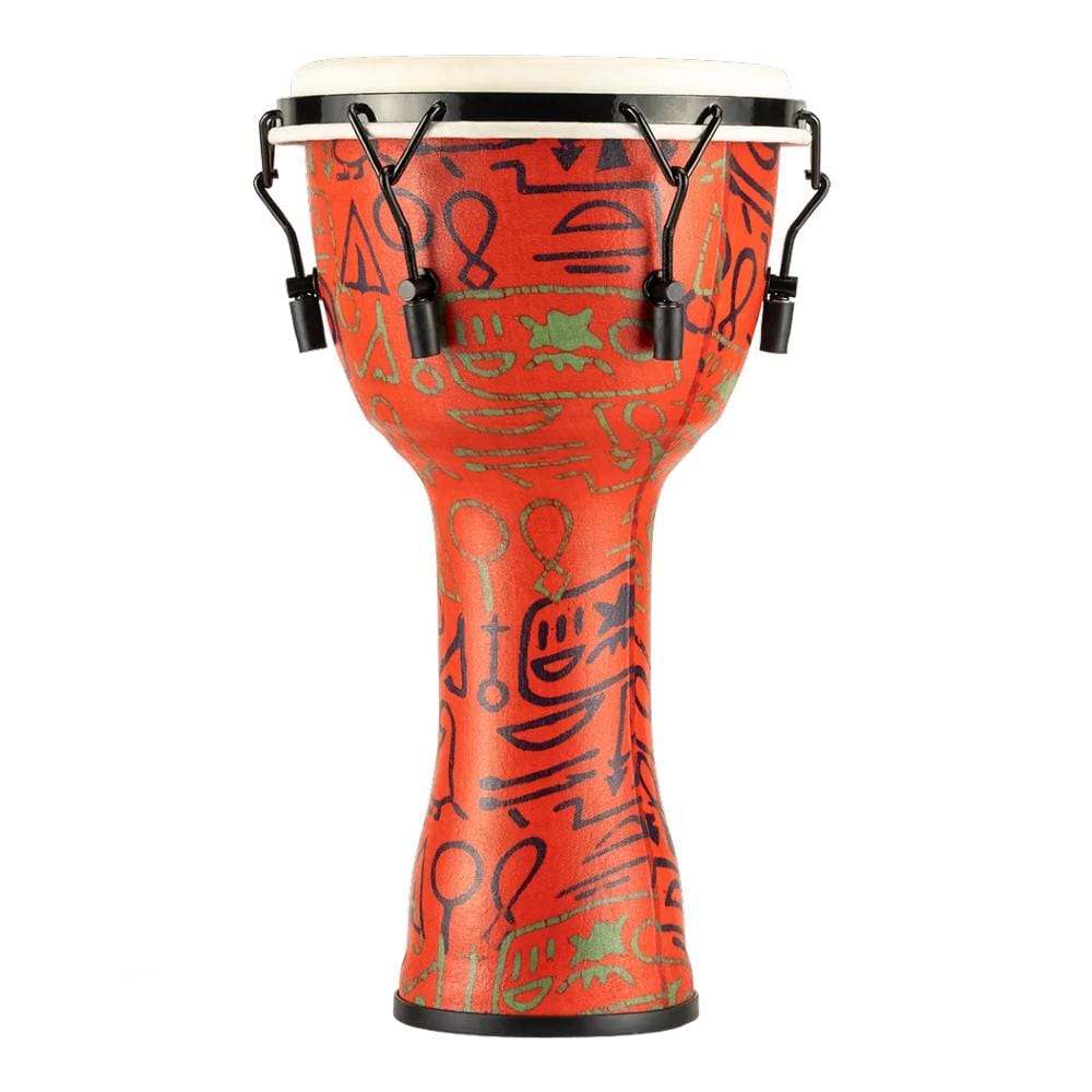 Meinl Djembes Pharaohs Script Meinl Percussion Travel Series Pharaoh's Script 10 Inch Mechanical Tuned Djembe