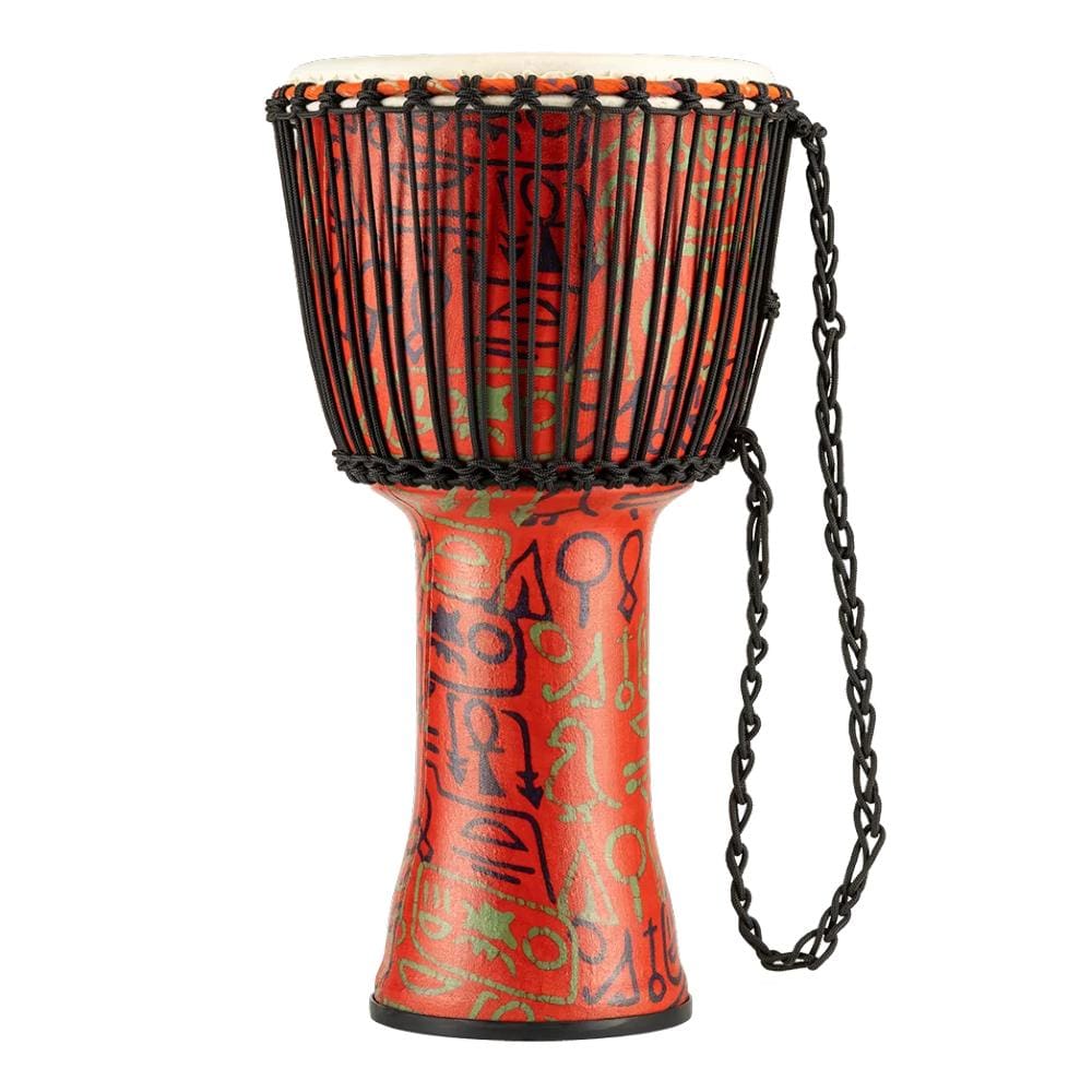 Meinl Djembes Pharaohs Script Meinl Percussion Travel Series Pharaoh's Script 12 Inch Rope Tuned Djembe